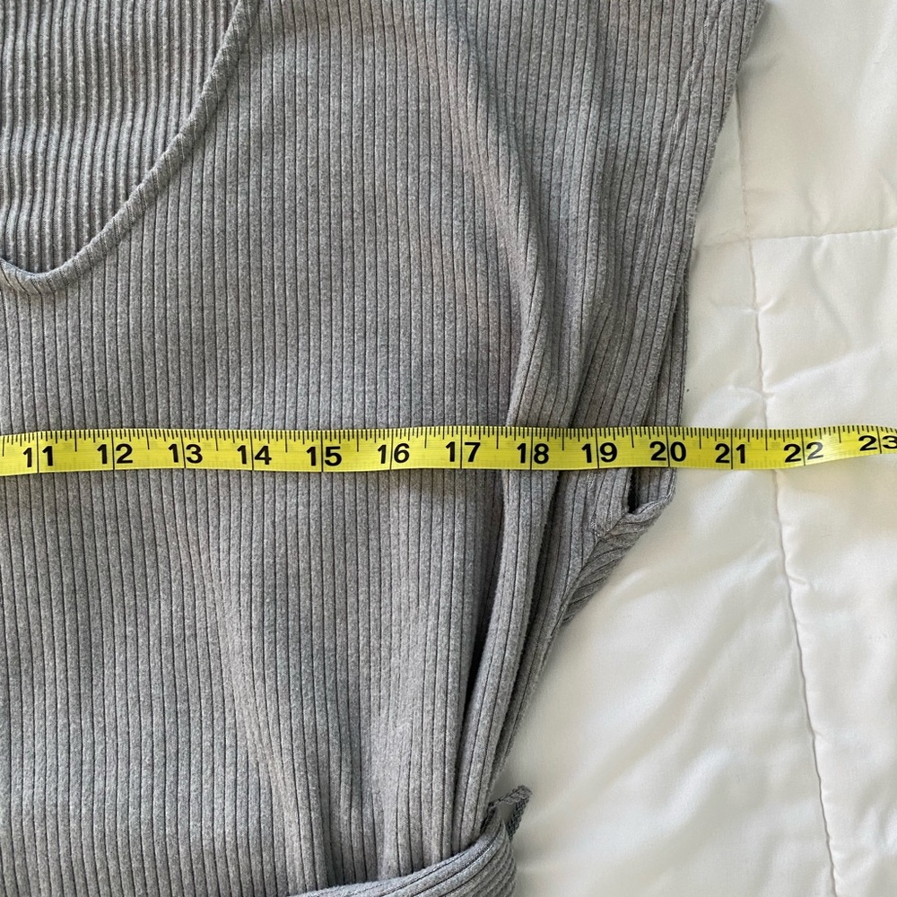Gap Body-con midi dress, gray, size medium tall